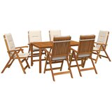  7-dijelni vrtni blagovaonski set 7 kom. Prirodna | shoptok.hr