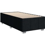 vidaXL Box spring postelja z vzmetnico črna 90x200 cm blago | Shoptok.si