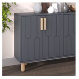 Hanah home Konzola Vincent, 120x73,6x29,6 cm, Antracit | Eponuda.ba