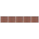 vidaXL Komplet ograjnih panelov WPC 872x146 cm rjav Cene