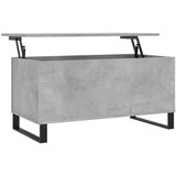 Maison Chic Klubska mizica - kavna mizica - Nizka mizica betonsko siva 90x44,5x45 cm inženirski les, (21754181) Cene