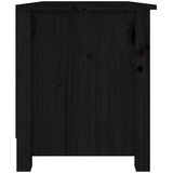  Klupa za cipele crna 70 x 38 x 45,5 cm od masivne borovine | Eponuda.com
