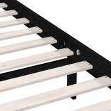  Okvir za krevet od masivne borovine crni 140 x 190 cm | shoptok.hr