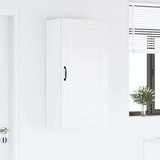 vidaXL Stenska kuhinjska omarica Visok sijaj bela 50 x 31 x 100 cm | Shoptok.si