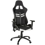 MID.YOU Gaming Stol League Pro, Črna, Bela | Shoptok.si