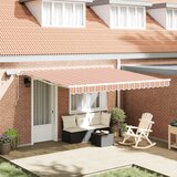 vidaXL Ročna retraktibilna tenda s LED črto v več barvah 400x300 cm Cene