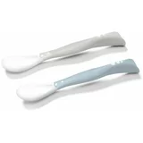 BabyOno Be Active Flexible Spoons žlička Grey/Blue 2 kos
