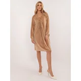 Italy Moda Dress-DHJ-SK-19890.86P-camel