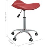 vidaXL Salonski stolček vinsko rdeče umetno usnje | Shoptok.si