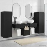  Set namještaja za kupaonicu 5 kom. Crna 33 x 34,5 x 100 cm | shoptok.hr