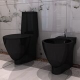  Set crne keramičke toaletne školjke i bidea | shoptok.hr