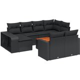  The Living Store Vrtna sedežna garnitura 11-delna z blazinami črn poli ratan - Vrtna Sedežna Garniture, (21462508) | Shoptok.si