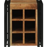 vidaXL stalak za vino 34.5x35x39 cm čvrsto bagremovo drvo | shoptok.hr