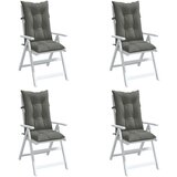 vidaXL Blazina za stol 4 kosi melanž temno siva 120x50x7 cm blago | Shoptok.si