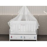 Futrix Kolevka za bebe ljuljajuća dve fioke mdf zaštitna mrežica Mornar ( 32692 ) Cene