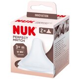 Nuk cucelj silikon Perfect Match 3m+, 2kos multicolor Cene