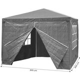 Multi Garden komercijalni vrtni paviljon šator – 3 × 3 m, 4 zida, sivi | shoptok.hr