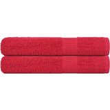 vidaXL Brisače za savno 2 kos rdeča 80x200 cm 360 g/m² 100% bombaž Cene