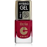 Delia Cosmetics Coral Nail Enamel Hybrid Gel gel lak za nokte nijansa 103 Juicy Raspberry 11 ml Cijene