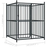 vidaXL Vanjski kavez za pse 120 x 120 x 150 cm | shoptok.hr