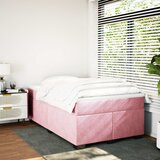  s oprugama i madracem ružičasti 120 x 190 cm baršunasti | shoptok.hr