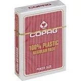 karte za poker 100% plastika regular index, crvene