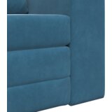 vidaXL Sofa Krevet na Podu 2-u-1 Plava 98x71x83 cm Baršunasti | shoptok.hr