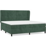  The Living Store Box spring postelja z vzmetnico temno zelena 200x200 cm žamet - Box Spring Postelja, (21489154) | Shoptok.si