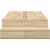 vidaXL Posteljni okvir za shranjevanje Sonoma hrast 90x200 cm | Shoptok.si