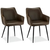 Furnhouse Garnitura 2 temno rjavih jedilnih stolov Maria, (21151609) | Shoptok.si