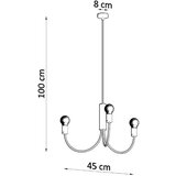 Nice Lamps Crna viseća svjetiljka ø 45 cm Karim – | shoptok.hr