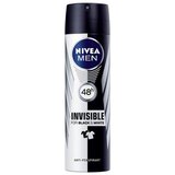 Nivea Men Invisible For Black & White Ultimate Impact 48h antiperspirant, ki ne pušča belih sledi 150 ml za moške | Shoptok.si