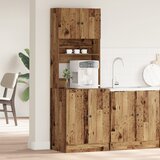 vidaXL Kuhinjska omara Stari les 60x50x180 cm Obdelan les | Shoptok.si