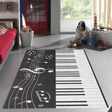 Dečiji tepih sa Kožnom podlogom 120x180cm - Klavir, TK-031