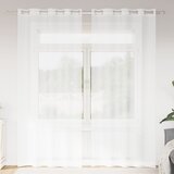 vidaXL Zavese z zavesami 2 pcs Bela 140 x 260 cm Poliester | Shoptok.si