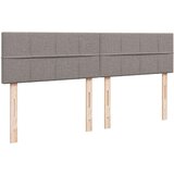 vidaXL Otomanski posteljni okvir z vzmetnicami taupe 200x200 cm blago | Shoptok.si