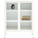 Premier Housewares Bela jeklena vitrina 80x102x40 cm Acier – | Shoptok.si