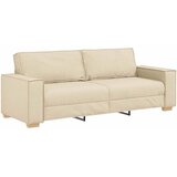 SOFA 3 pcs Krema 220 x 80 x 84 cm Platnasta tkanina | shoptok.hr