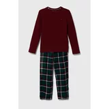 Tommy Hilfiger Otroška pižama rdeča barva