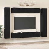  Set TV komoda Zidne 10 pcs Crni hrast Konstruirano drvo | shoptok.hr