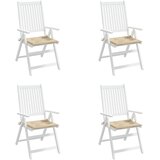  Jastuci za vrtne stolice 4 kom bež 50x50x4 cm od tkanine Oxford | Eponuda.com
