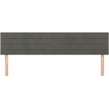  Uzglavlja tamnosiva 160x5x78/88 cm baršunasta | shoptok.hr