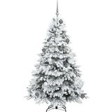 vidaXL Umestno božično drevo med 300 LED Zelena 180 cm PE in PVC | Shoptok.si
