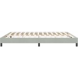 vidaXL posteljni okvir brez vzmetnice svetlo siva 180x210 cm žamet | Shoptok.si