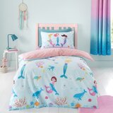 Catherine Lansfield Modra otroška posteljnina za zakonsko posteljo 200x200 cm Mermaid – | Shoptok.si