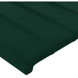  Uzglavlje tamnozeleno 200x5x118/128 cm baršunasto | shoptok.hr