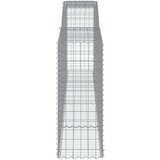  Obokane gabion košare 4 kosi 400x50x120/140 cm pocinkano železo | Shoptok.si