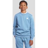 New Balance French Terry Small Logo Crew Kids Pulover heron blue Cene