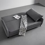 Bessagi Home zofa s posteljno funkcijo oliver, temno siva | Shoptok.si