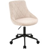 CARRYHOME MLADINSKI VRTLJIVI STOL kovina, tekstil bež, črna Cene